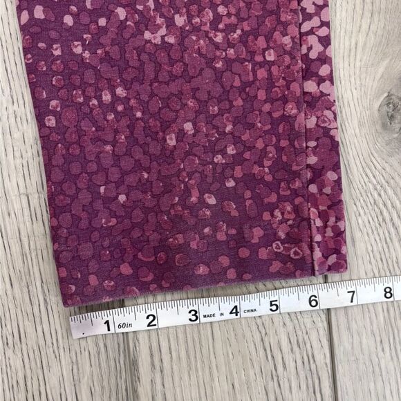 Soft Surroundings Women Size M Purple Speckled Ponte Pull On Straight Leg Pants - Picture 15 of 17